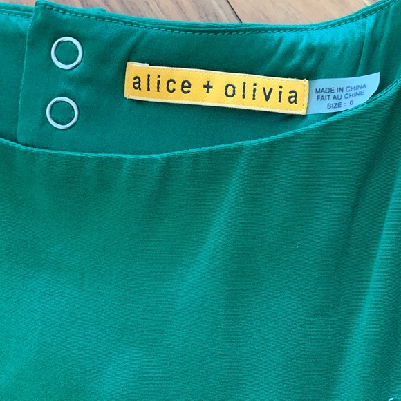 Alice + Olivia Emerald Green Dress - Picture 3 of 5